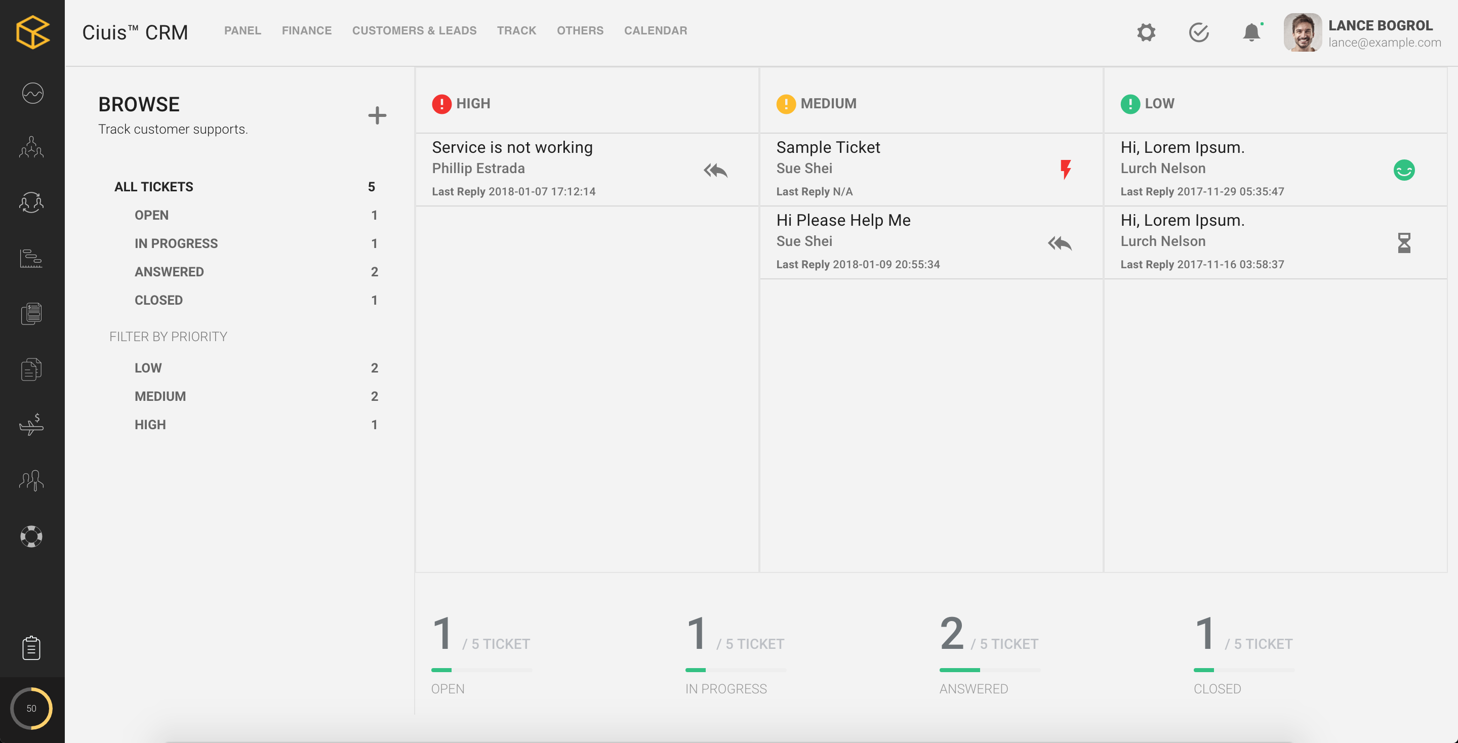 sistema crm php